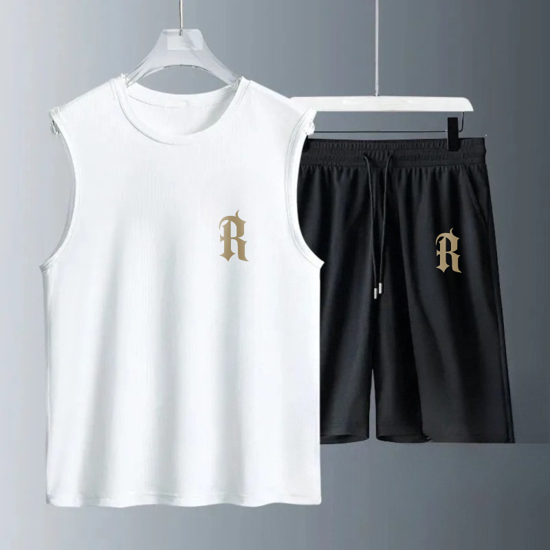 Summer Knit Clothing - Herren-Tanktop-Sets 2026 Sommer Schnelltrocknende Strandkleidung Set