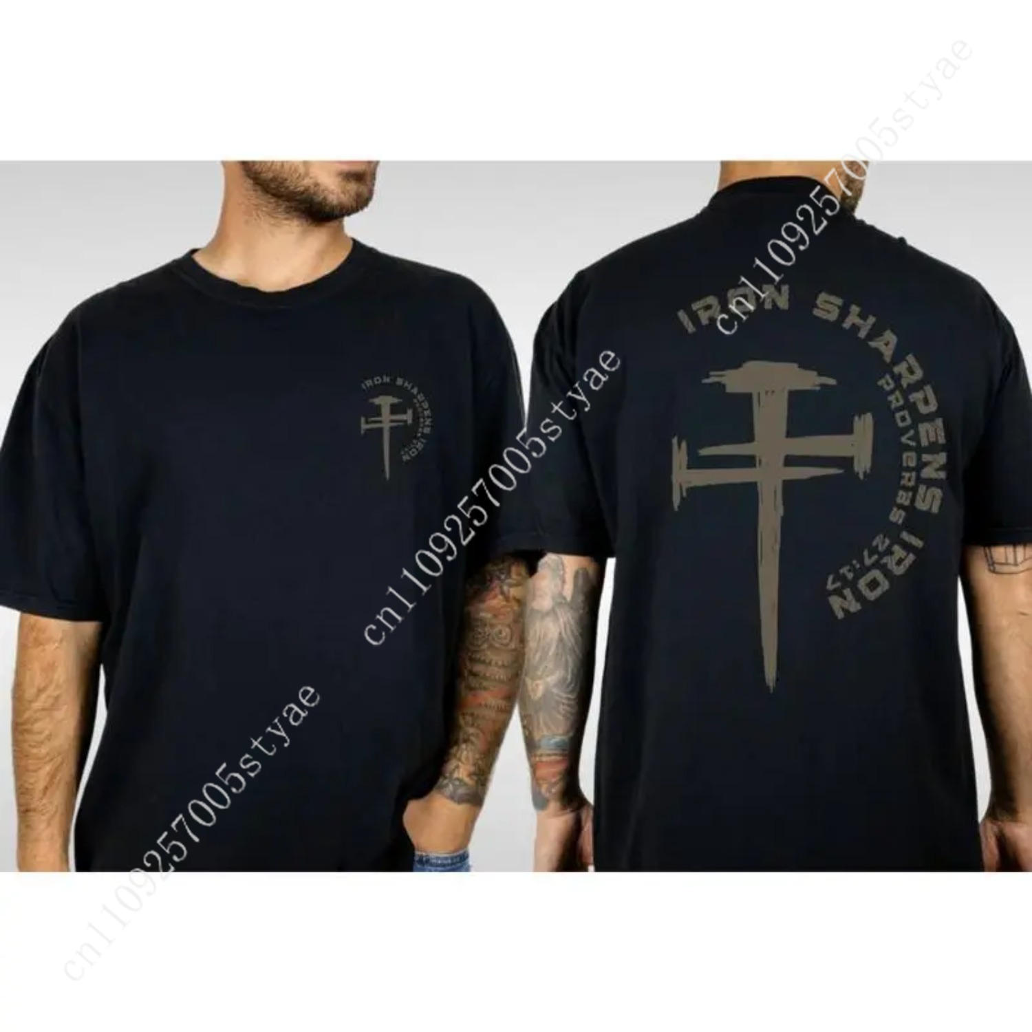 Summer Quilt - Iron Sharpens Iron Christliches Fitness-Shirt Gym