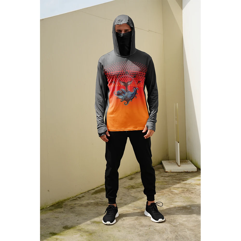 Summer Knit Clothing - Angelhemden für Männer Sonnenschutz-Hoodie mit Maske