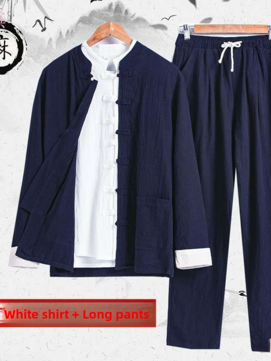 Summer Clothing Staples - Neues Herren-Kostümset aus Baumwolle und Leinen