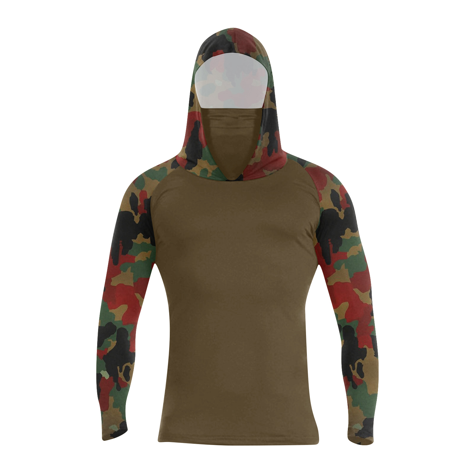 Summer Knit Clothing - Sommerliches, bedrucktes, schnelltrocknendes Langarm-T-Shirt für Herren,