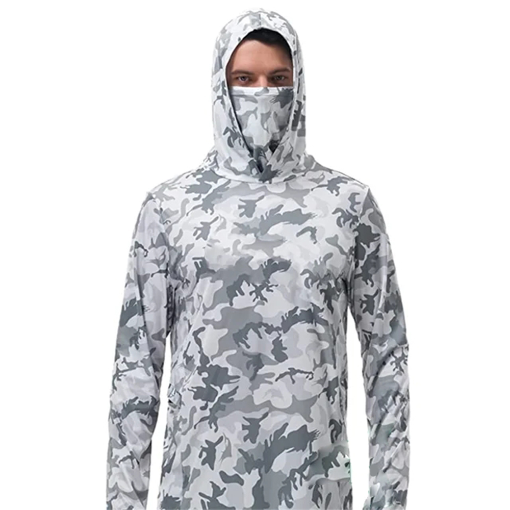 Summer Clothing Trend - Sommer-Angelhoodies für Männer Jersey Tarnmuster Langarm-Angelhemd