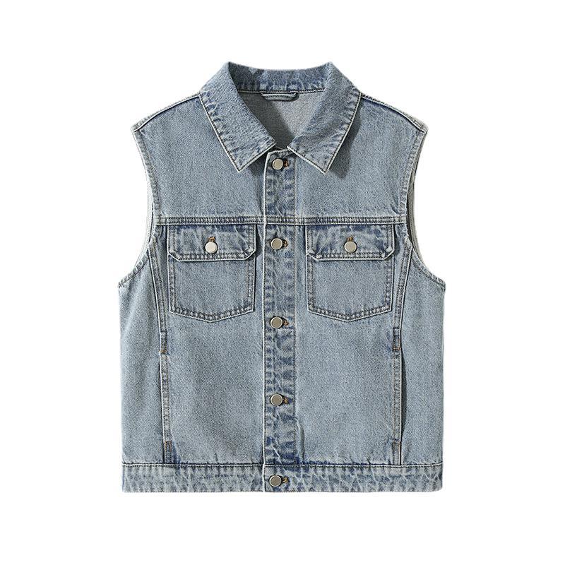 Summer Clothing Staples - Xinjiang-Damen-Jeansweste aus gewaschener Baumwolle mit langem