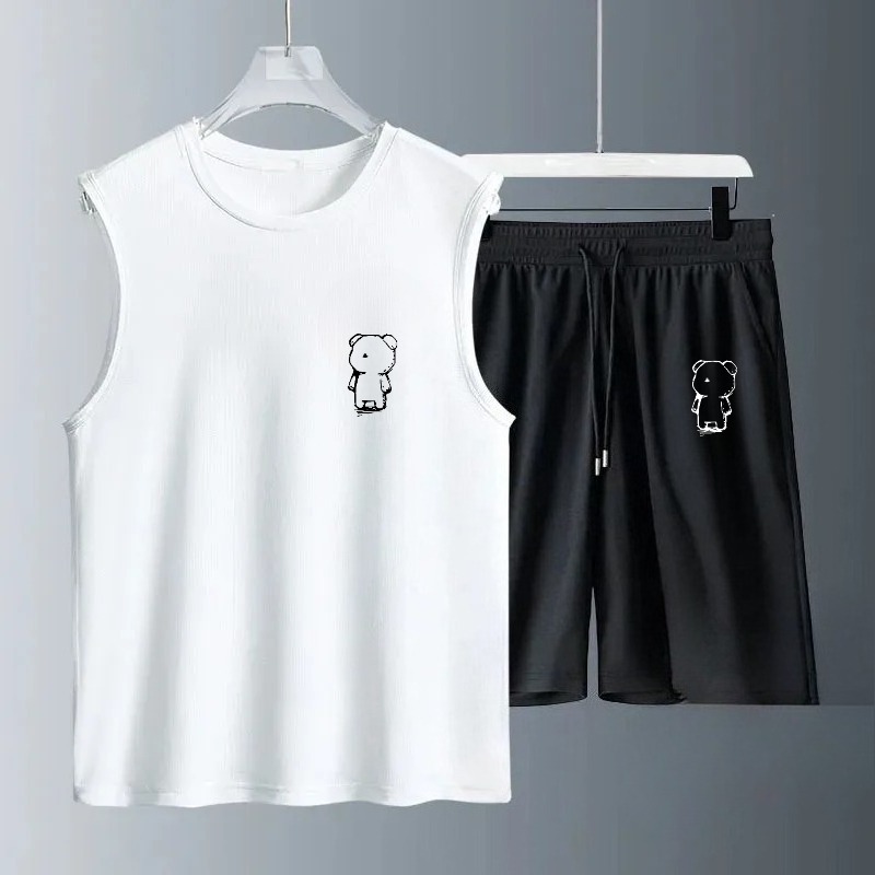 Summer Knit Clothing - Herren-Tanktop-Sets 2026 Sommer Schnelltrocknende Sportbekleidung Atmungsaktive