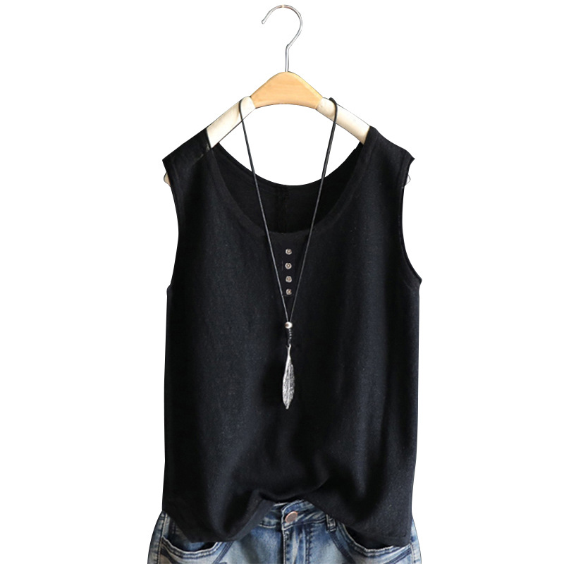 Summer Clothing Plus - Übergröße Damen Sommer Casual Einfarbig Rundhals