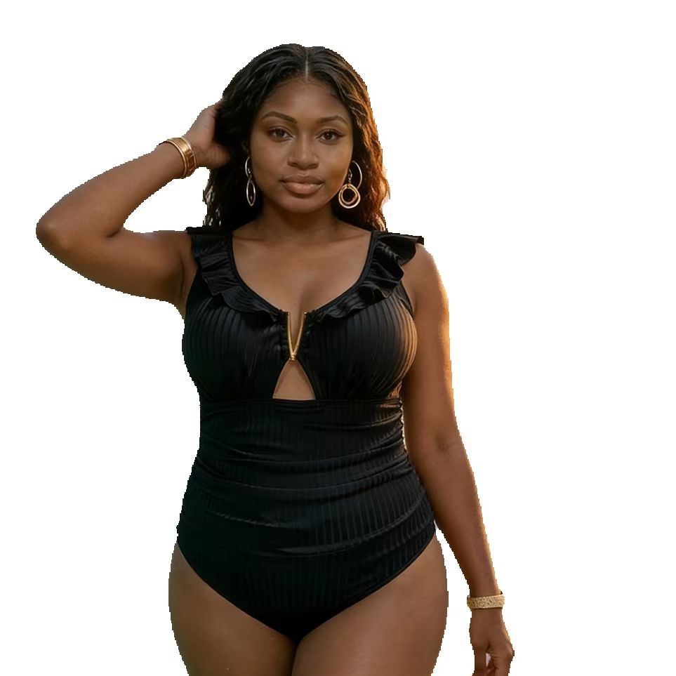 Swimsuit One Piece - Einteiliger Badeanzug für Damen in Übergröße,