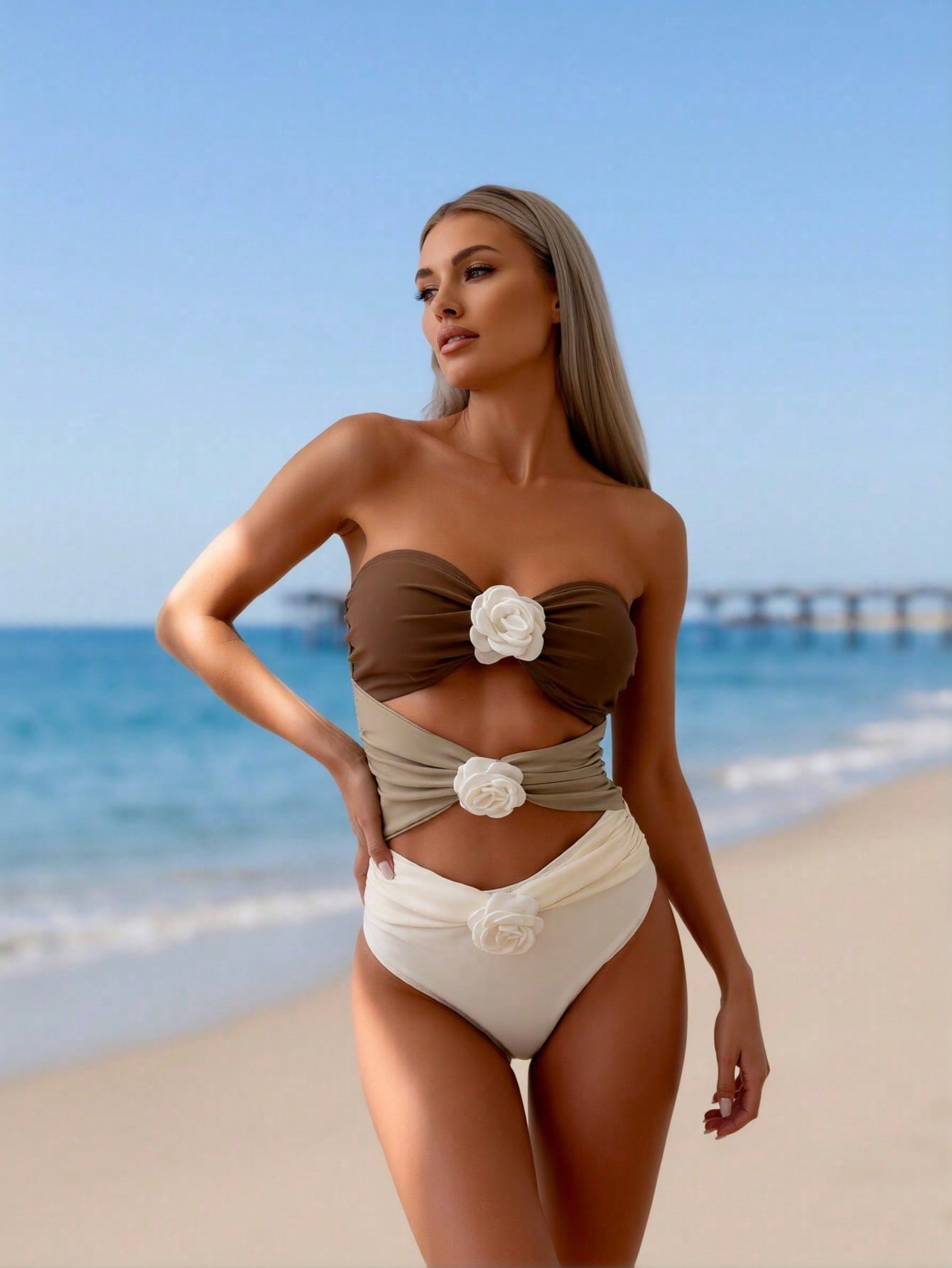 Swimsuit One Piece - 2026 Neuer europäischer und amerikanischer Damen-Badeanzug,
