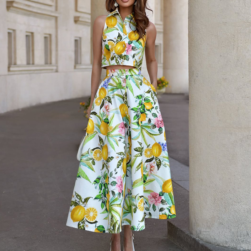 Summer Clothing Girl - Damenmode: Neues elegantes zweiteiliges Sommer-Set mit