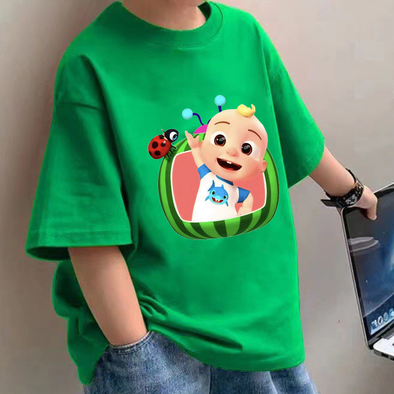 Summer Clothing Cartoon - Cocomelons Baby T-Shirts Anime Baumwolle Kurzarm
