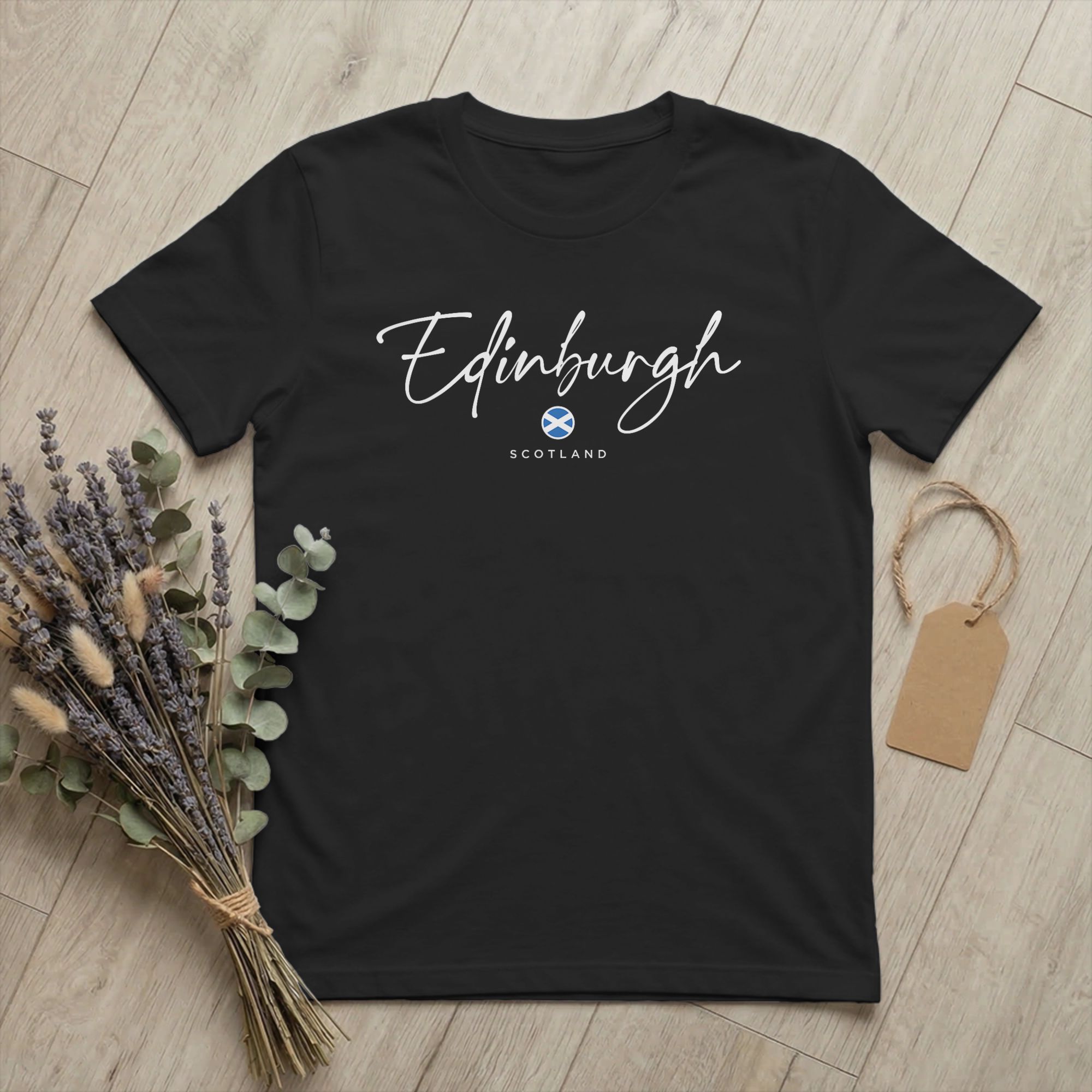 Summer Clothing Edinburgh - Herren-T-Shirts, Edinburgh, Schottland, Vereinigtes Königreich, UK-Flagge,