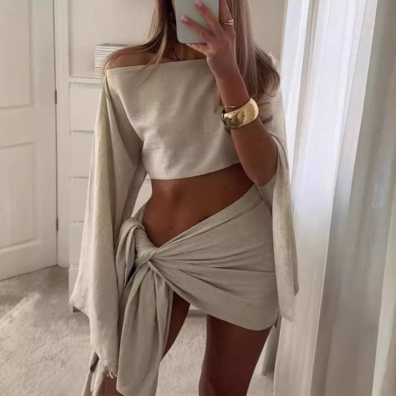 Summer Clothing Juniors - Frauen Zwei Stücke Sets Sommer Crop