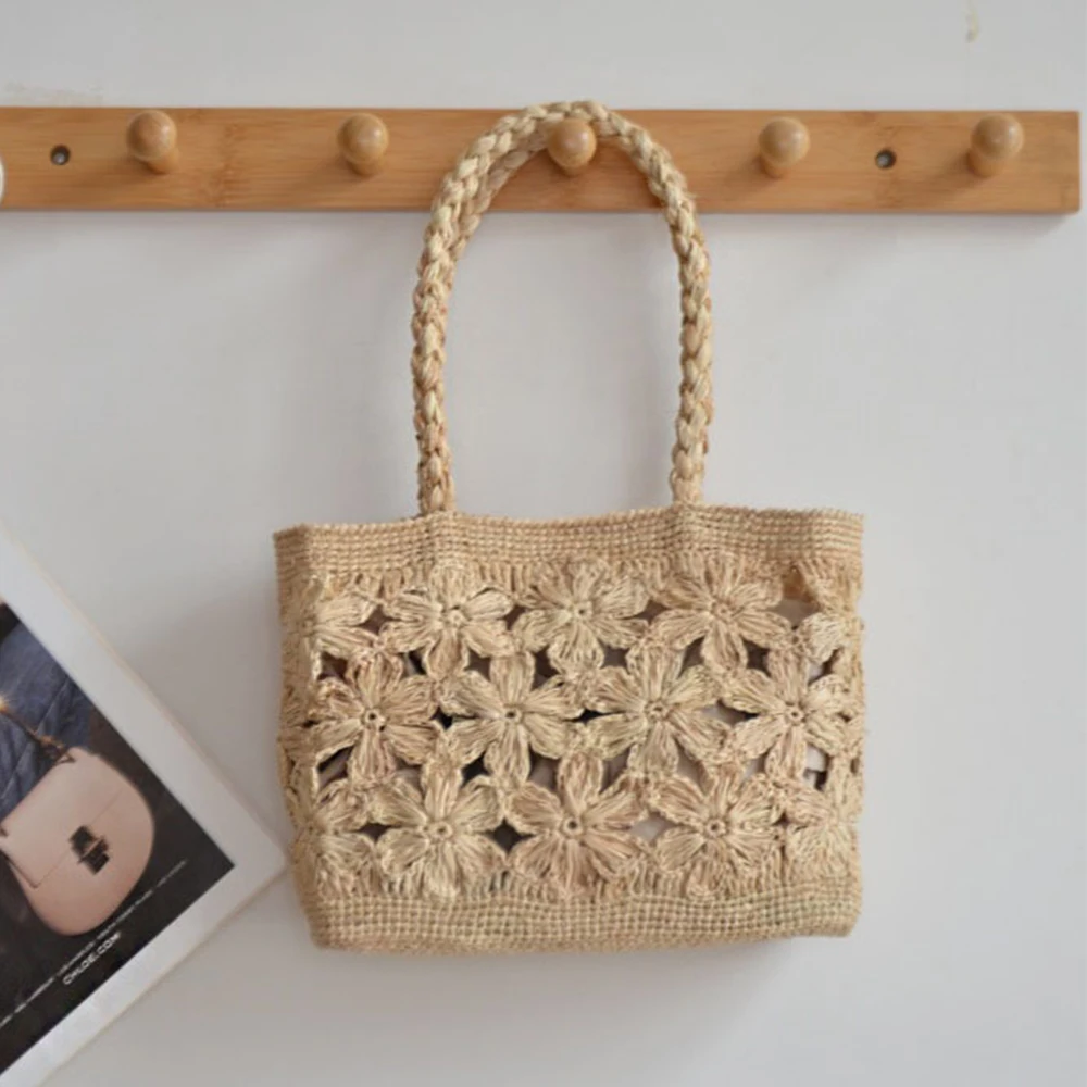 Bohemian Blume Stroh Tasche To – Beach Bag Straw Bewertung und Preis