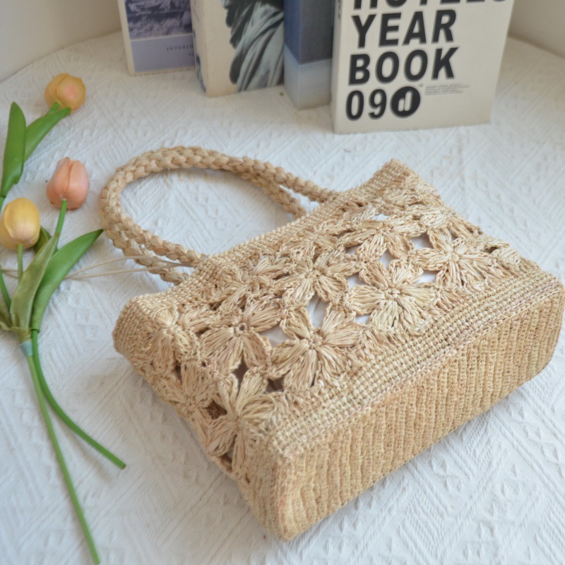 Bohemian Blume Stroh Tasche To – Beach Bag Straw Bewertung und Preis
