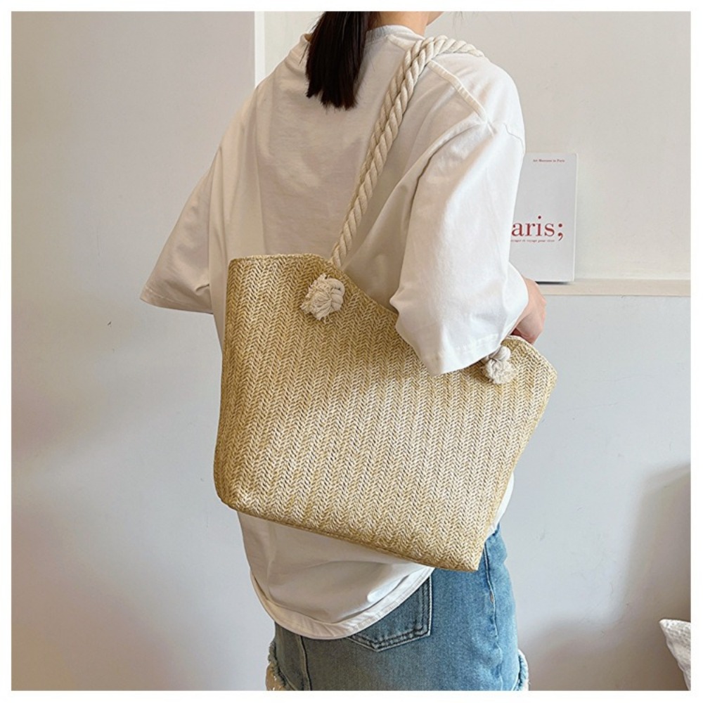 Neue Sommer-Strandtasche mit G – Beach Bag Straw Bewertung und Preis