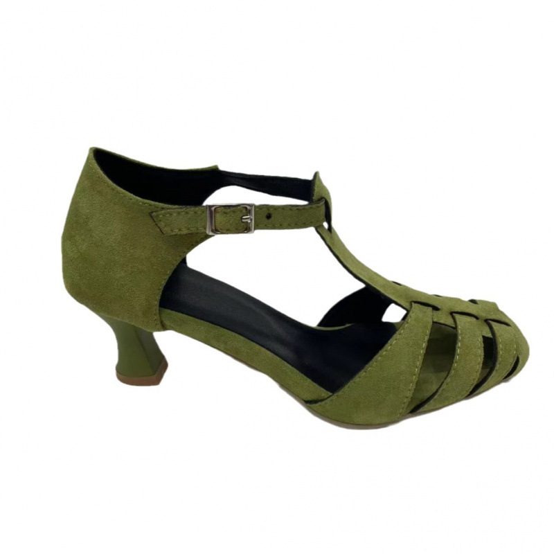 Damen Grüne Wildleder Kitten-H – Summer Clothing For Petite Women Bewertung und Preis