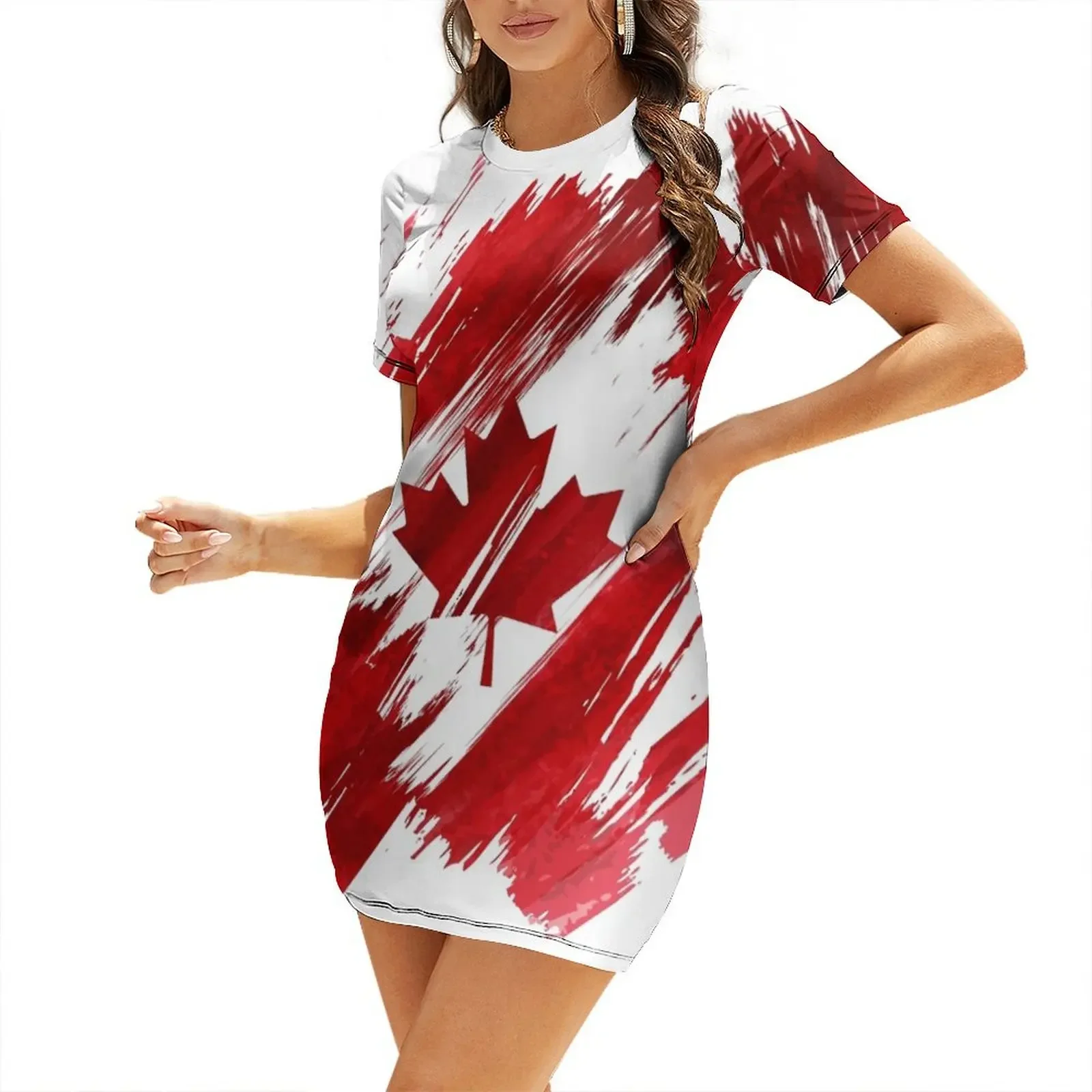 Kanadisches Kurzarm-Kleid Eleg – Summer Clothing Women Canada Bewertung und Preis