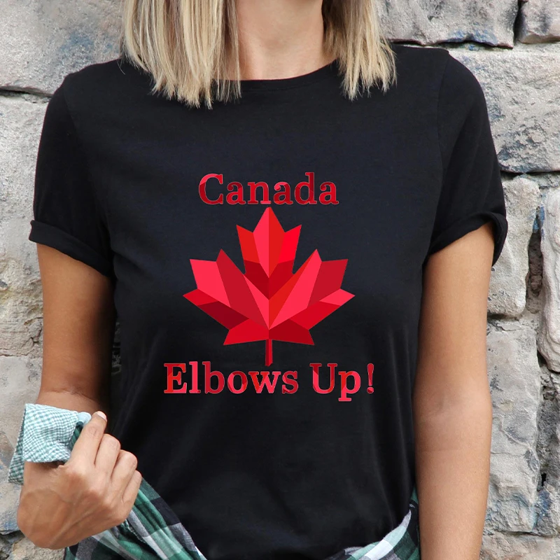 Elbows Up Kanada Frauen T-shir – Summer Clothing Women Canada Bewertung und Preis