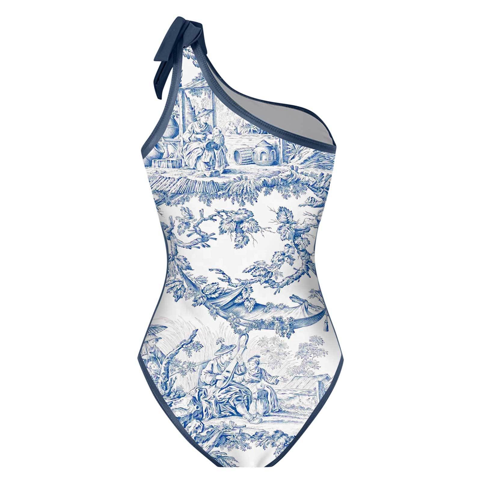 Damen-Bikini, Tankini, blau-we – Swimsuit One Piece Bewertung und Preis