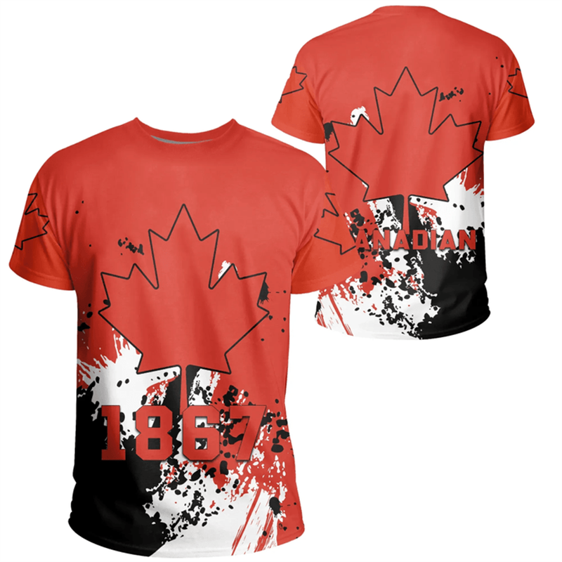 Kanada Tag T-Shirt kanadische  – Summer Clothing Women Canada Bewertung und Preis