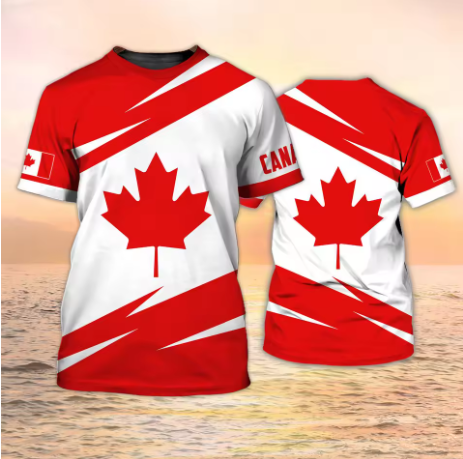 Kanada T-Shirts Kanadische Fla – Summer Clothing Women Canada Bewertung und Preis
