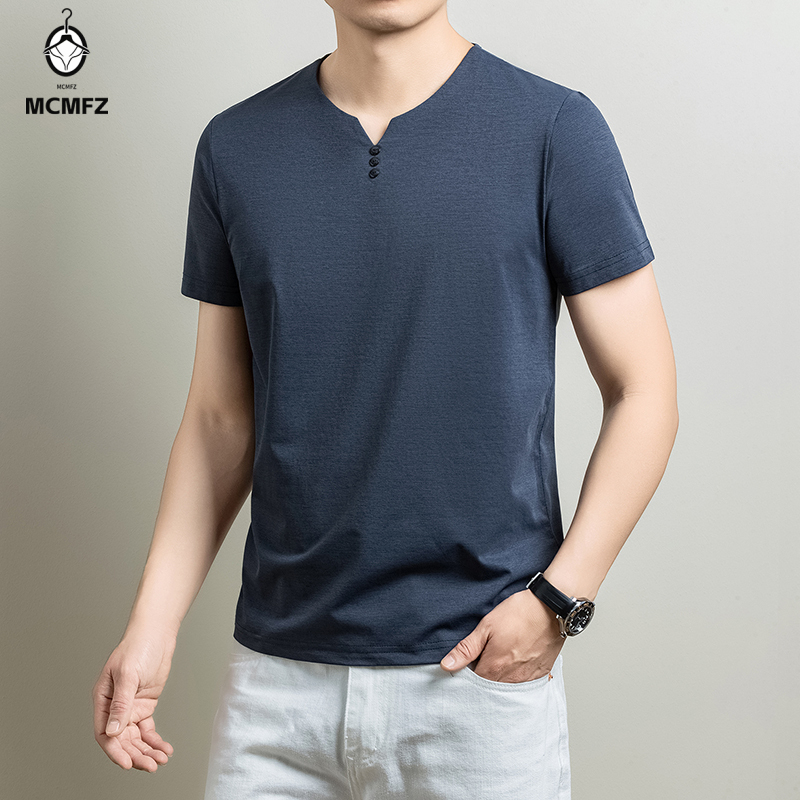 Herren Basic Henley T-Shirt au – Summer Clothing Trend Bewertung und Preis