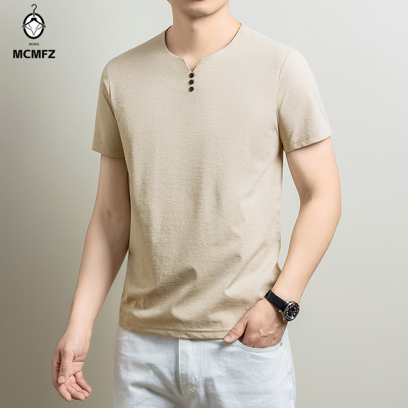 Herren Basic Henley T-Shirt au – Summer Clothing Trend Bewertung und Preis