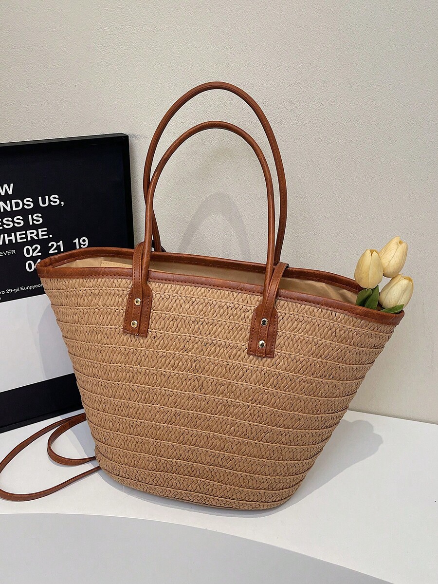 Modische gewebte Tragetasche m – Beach Bag Straw Bewertung und Preis