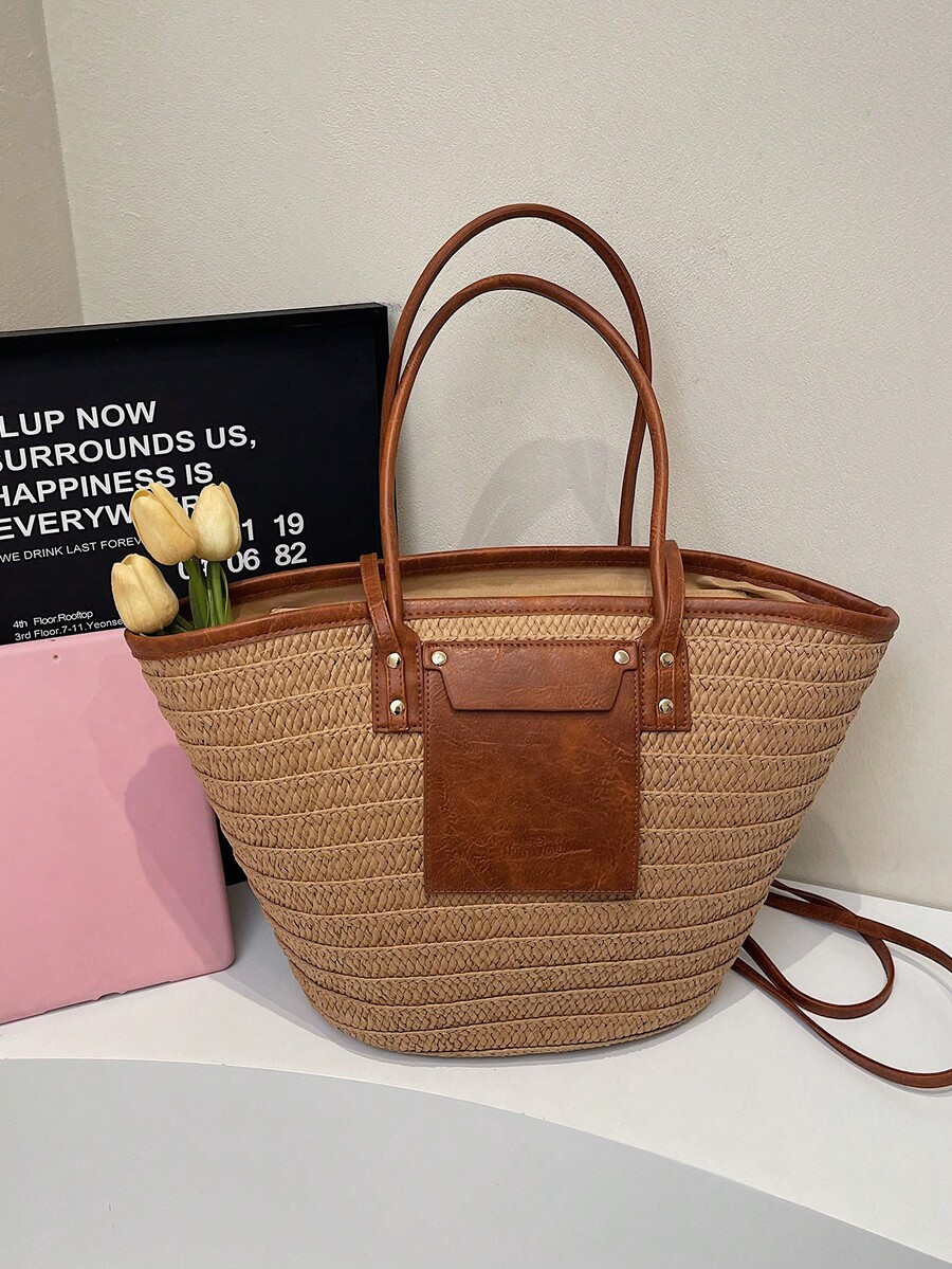 Modische gewebte Tragetasche m – Beach Bag Straw Bewertung und Preis