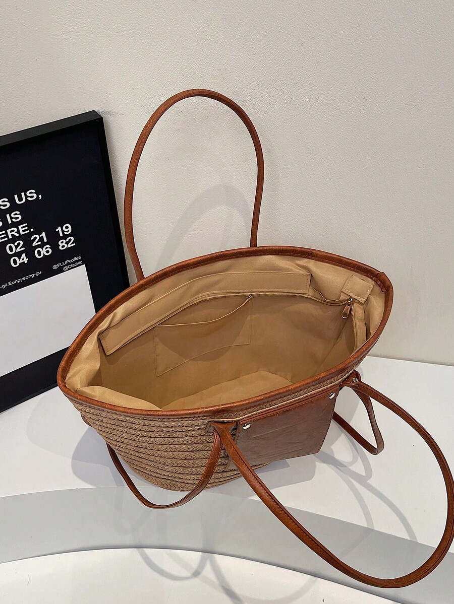 Modische gewebte Tragetasche m – Beach Bag Straw Bewertung und Preis