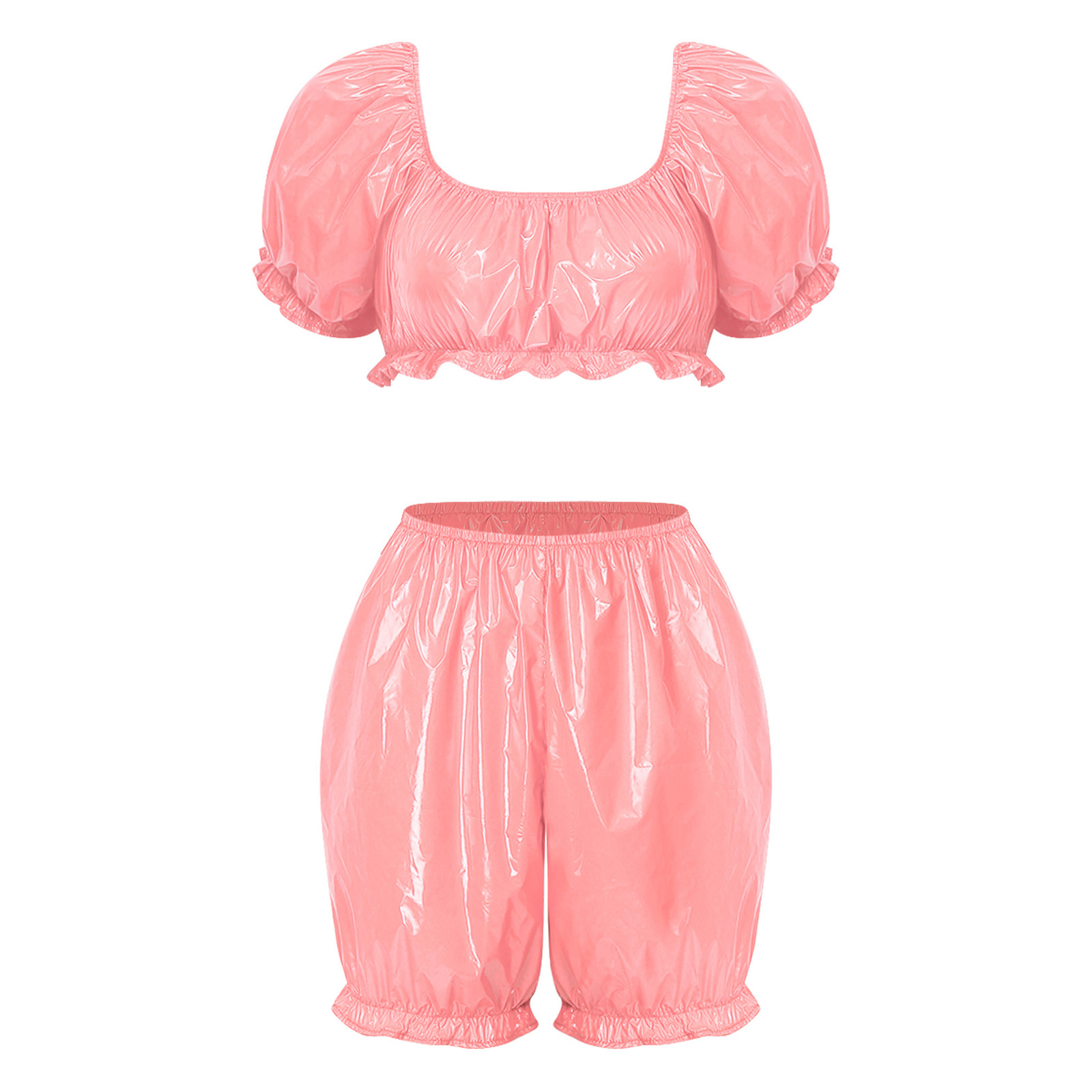 Damen Wet-Look PU-Leder Clubwe – Summer Clothing For Petite Women Bewertung und Preis