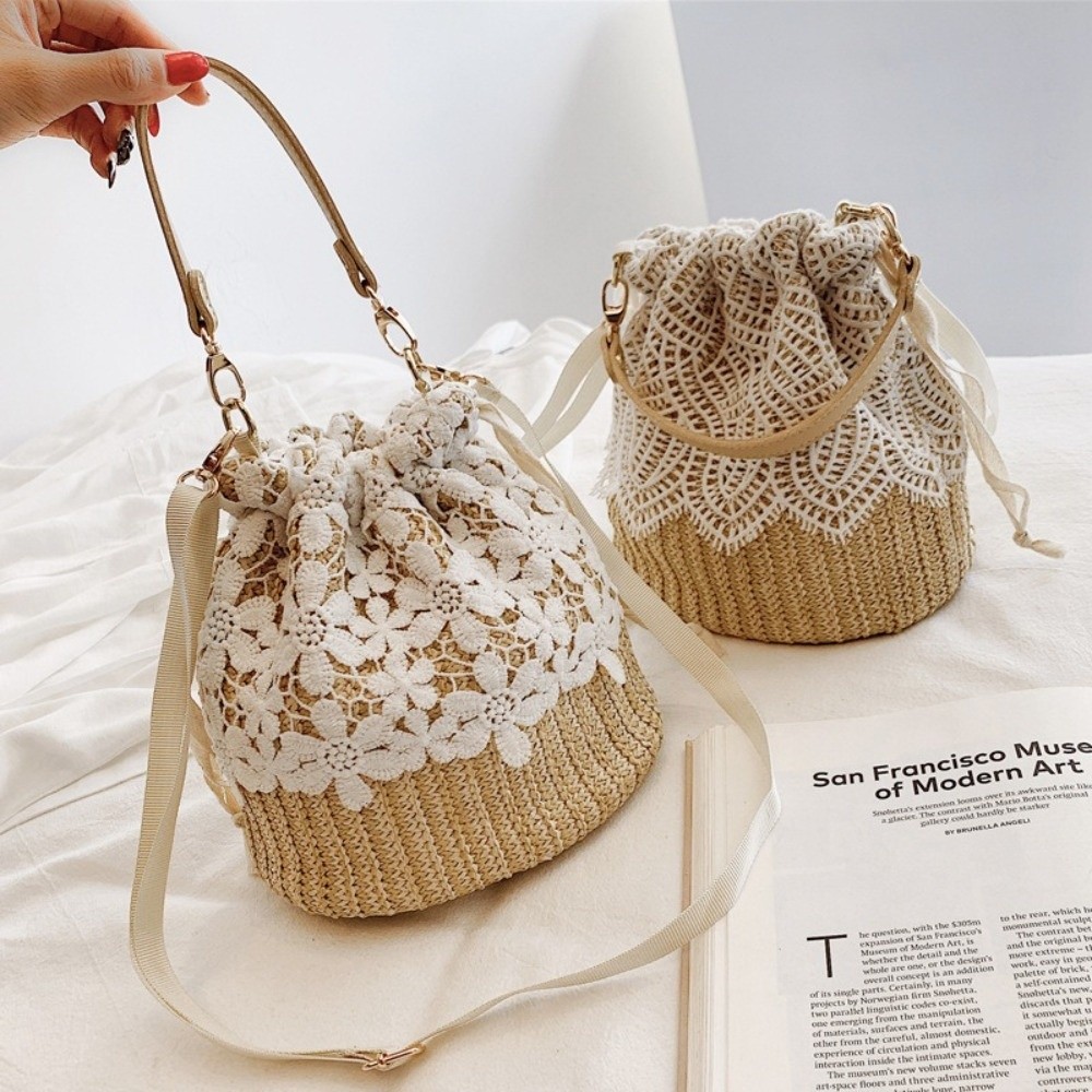 Tragbare Spitzen-Stroh-Schulte – Beach Bag Straw Bewertung und Preis