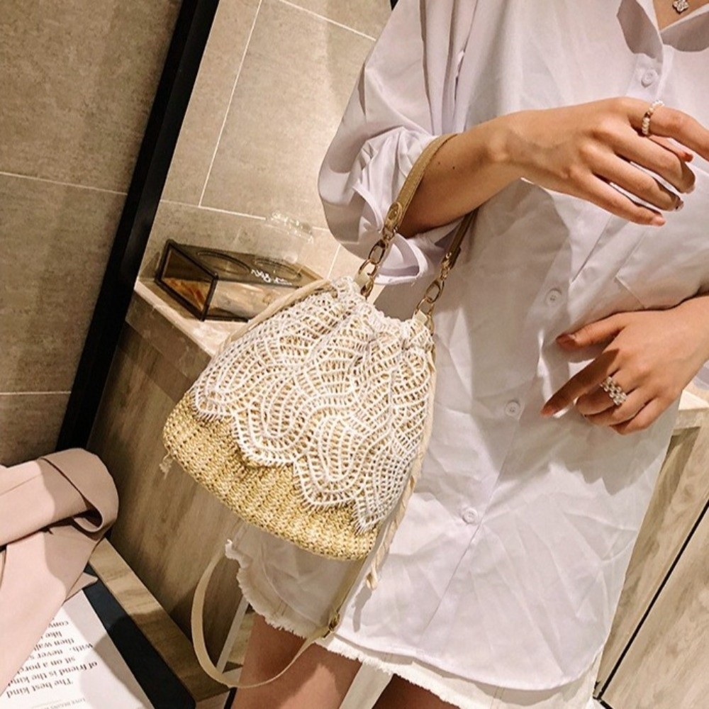 Tragbare Spitzen-Stroh-Schulte – Beach Bag Straw Bewertung und Preis