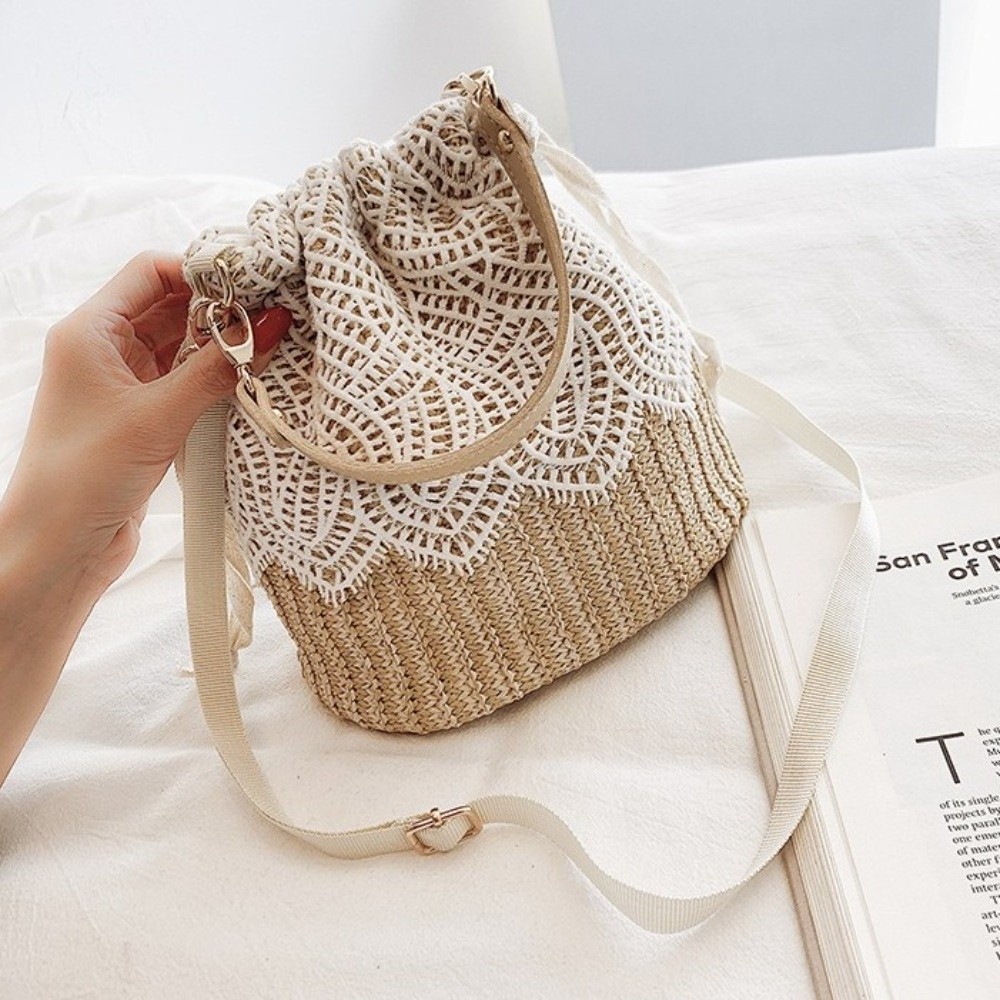 Tragbare Spitzen-Stroh-Schulte – Beach Bag Straw Bewertung und Preis