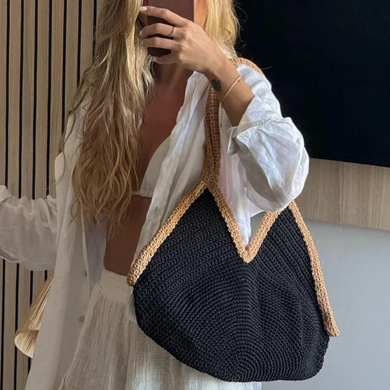 Sommer Neue Handgewebte Handta – Beach Bag Straw Bewertung und Preis