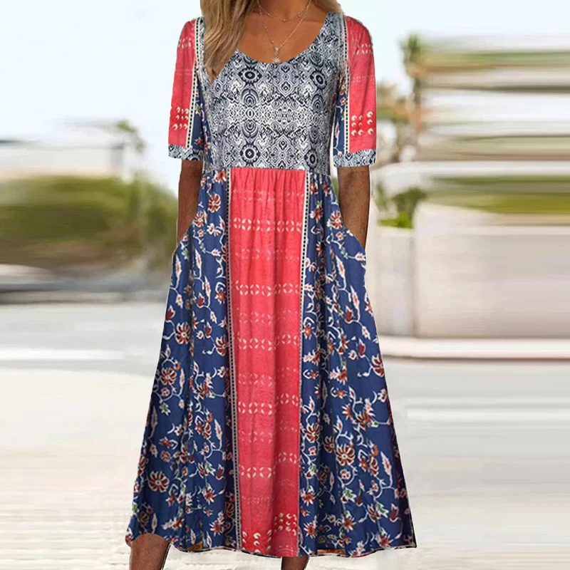 2024 Vintage Boho Streifen Dru – Summer Clothing H&M Bewertung und Preis